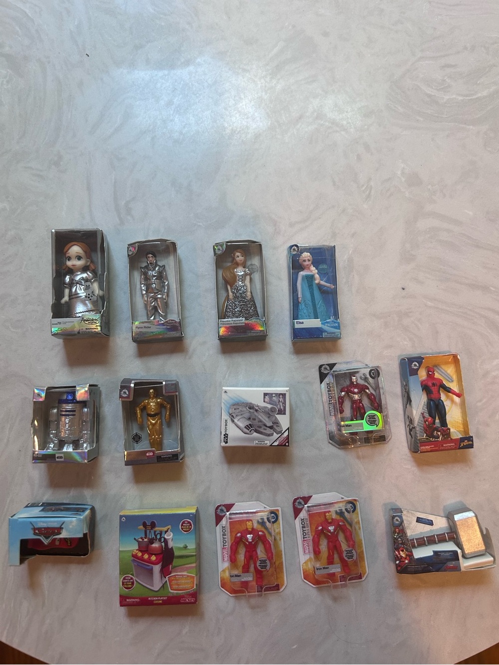 Disney Mini Brands incl Frozen, Star Wars, & Marvel. Set of 14 Mini Brand toys
